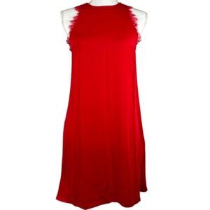 H&M Date Night Red Valentine Lace Dress SZ 10